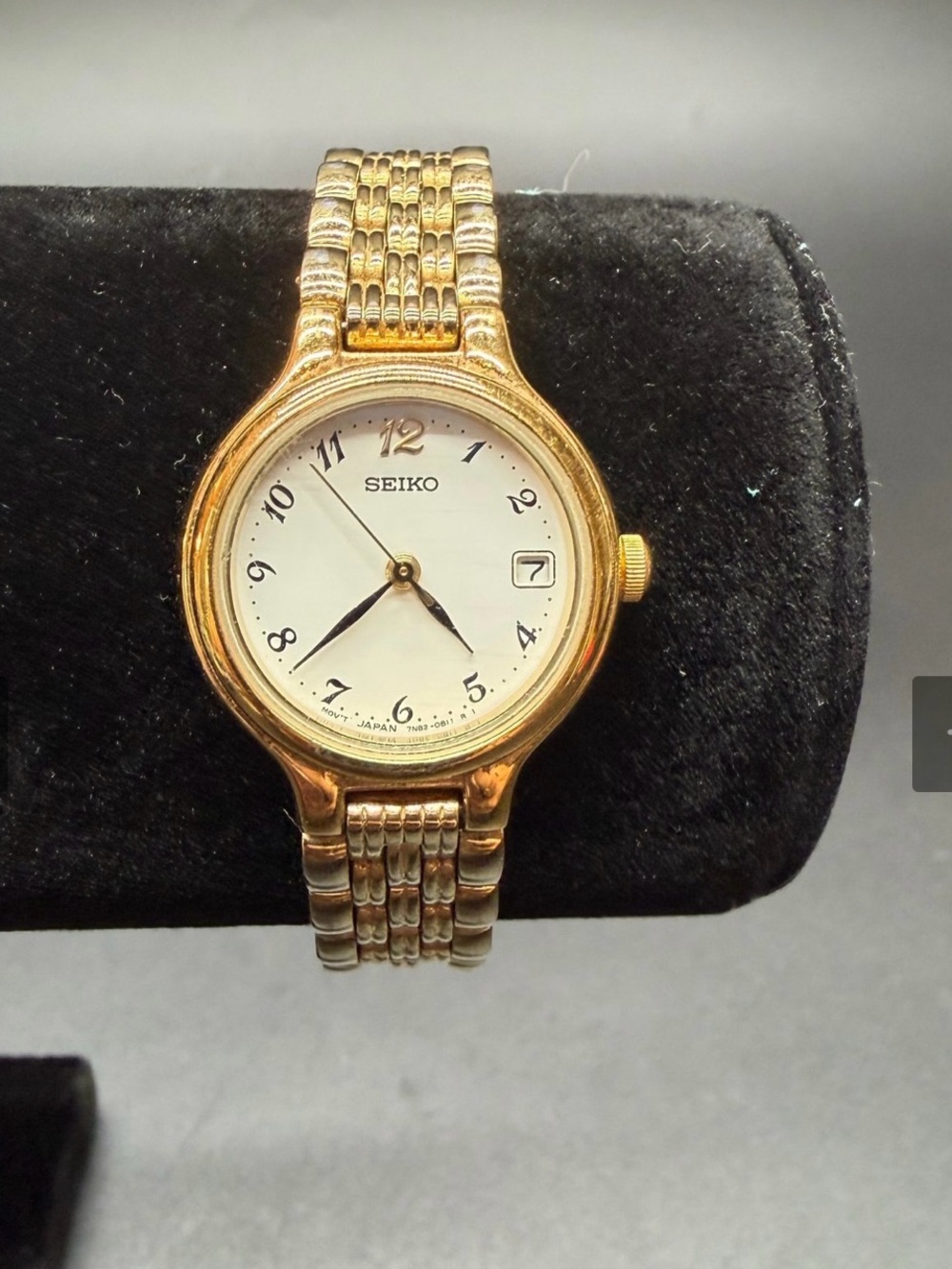 Seiko Gold Tone Women’s Watch with White Dial